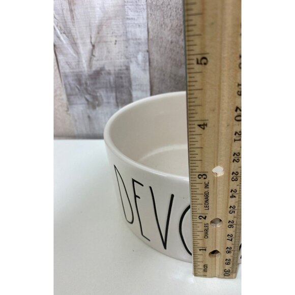 Rae Dunn Dog Bowl "DEVOUR" Ceramic 6" NEW WITH OUT TAGS! - Picture 2 of 3